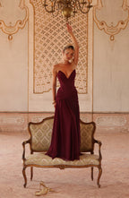 Persephara Maxi Dress - Cherry Lacquer