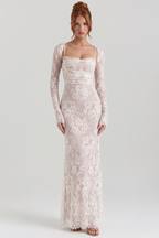 Briana Bustier Maxi Dress with Matching Bolero