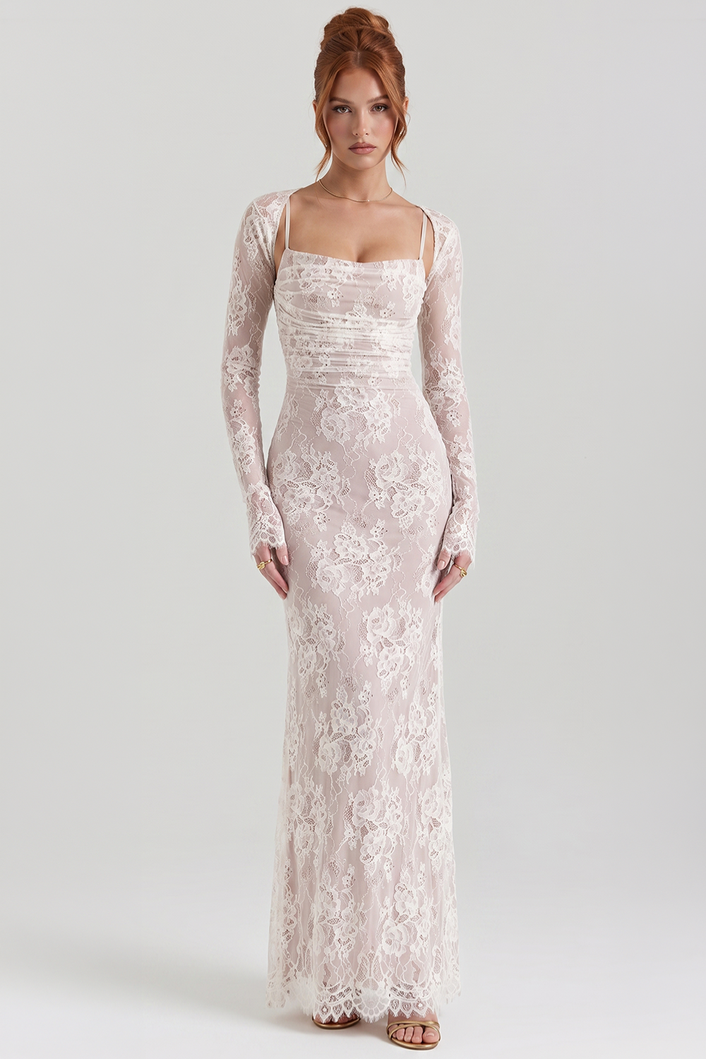 Briana Bustier Maxi Dress with Matching Bolero