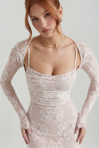 Briana Bustier Maxi Dress with Matching Bolero