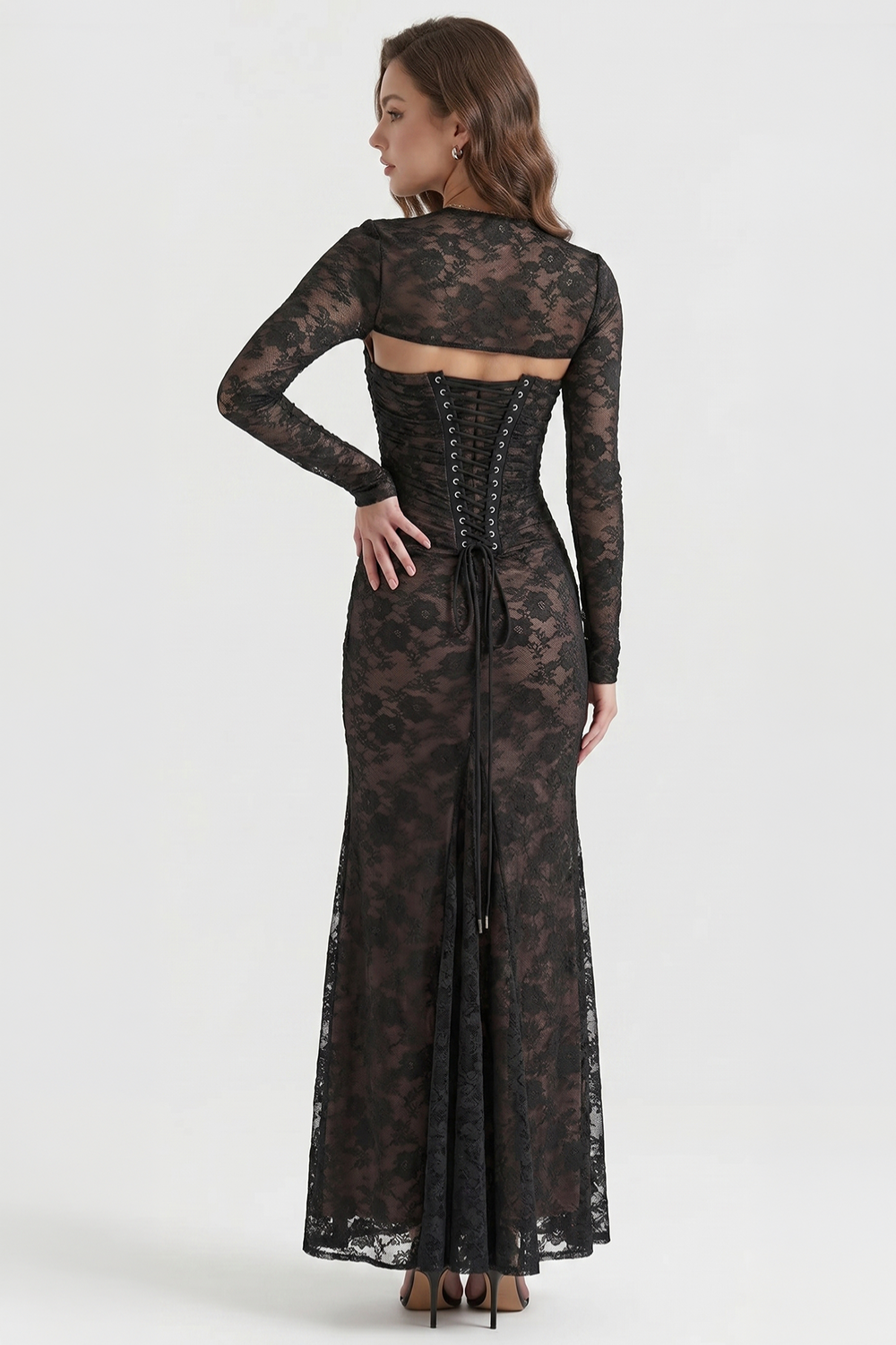 Briana Bustier Maxi Dress with Matching Bolero