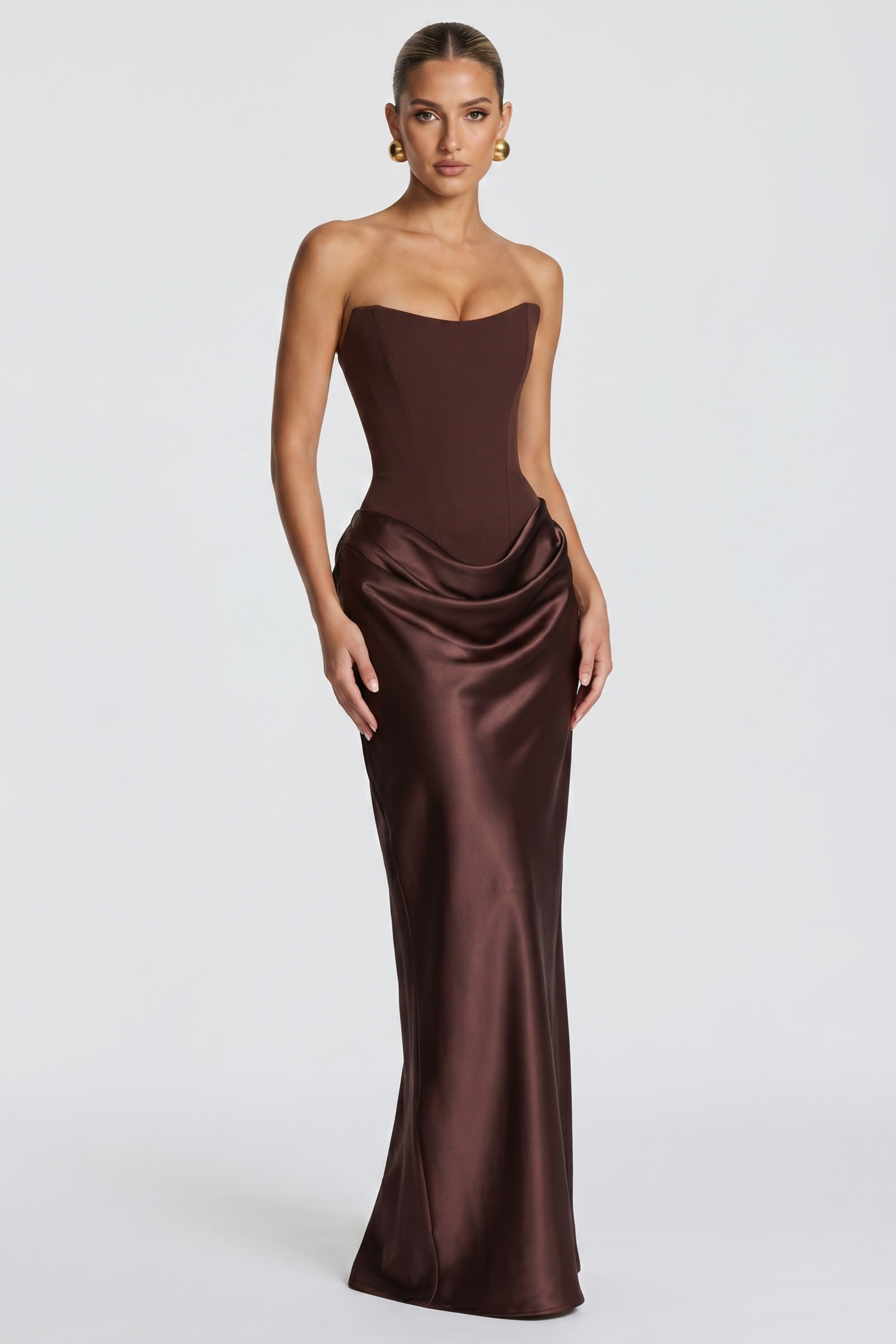 Amy Bustier Maxi Dress