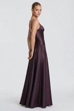 Diana Satin Bustier Maxi Dress