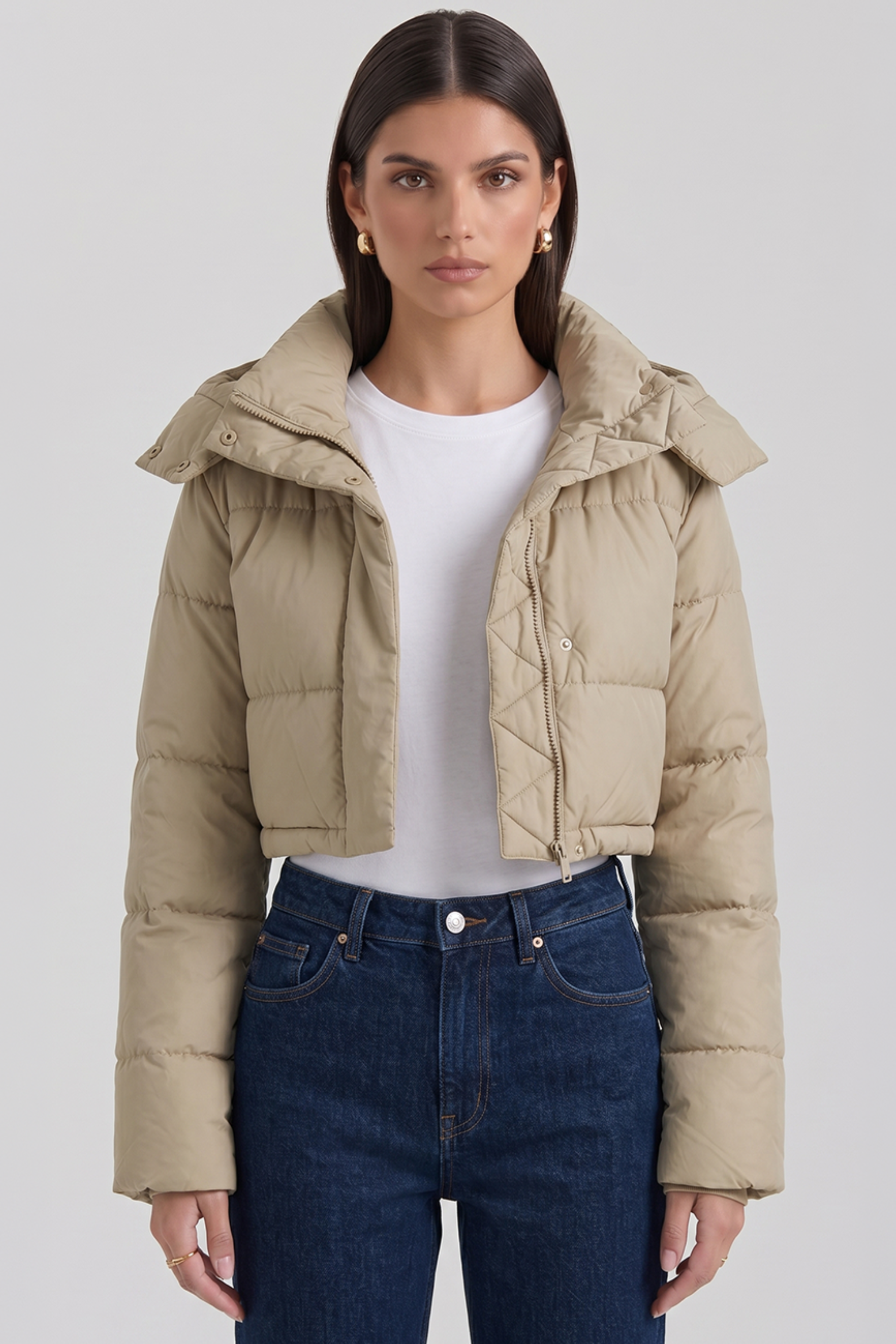 Cropped Puffer Jacket