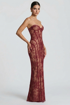 Charlotte Lace Bustier Maxi Dress