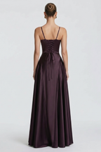 Diana Satin Bustier Maxi Dress