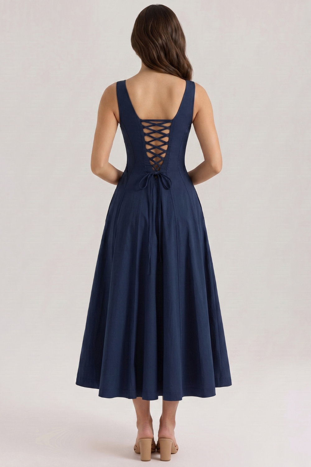 Magnólia Bustier Midi Dress