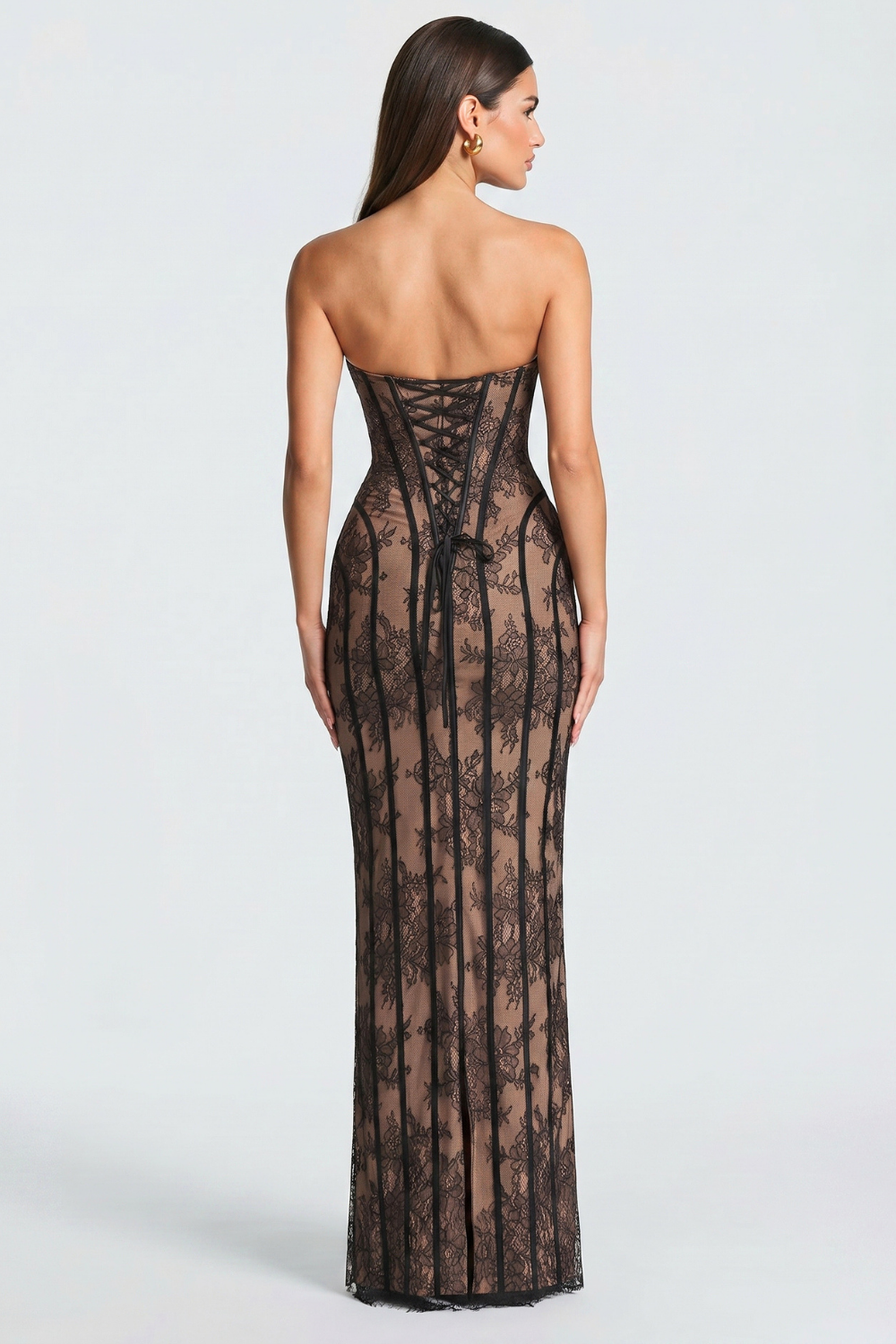 Charlotte Lace Bustier Maxi Dress
