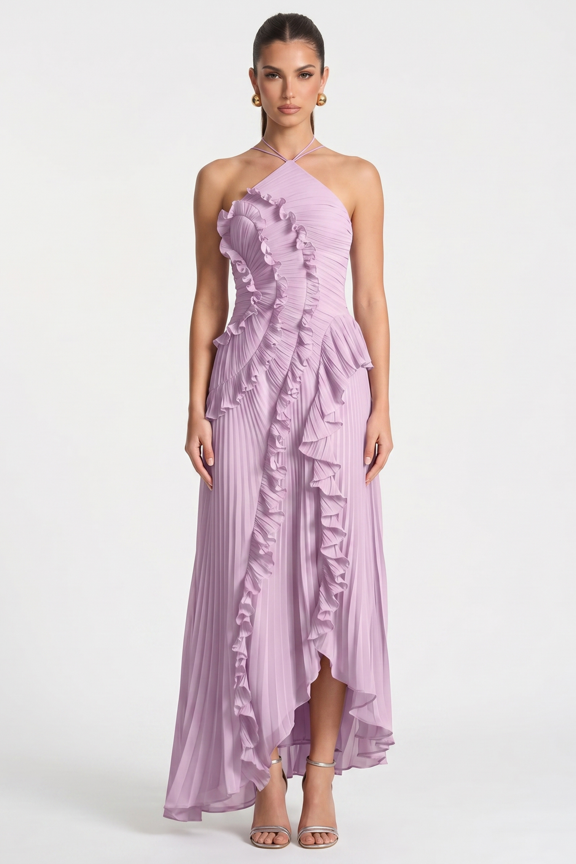 Alicia Pleated Maxi Dress
