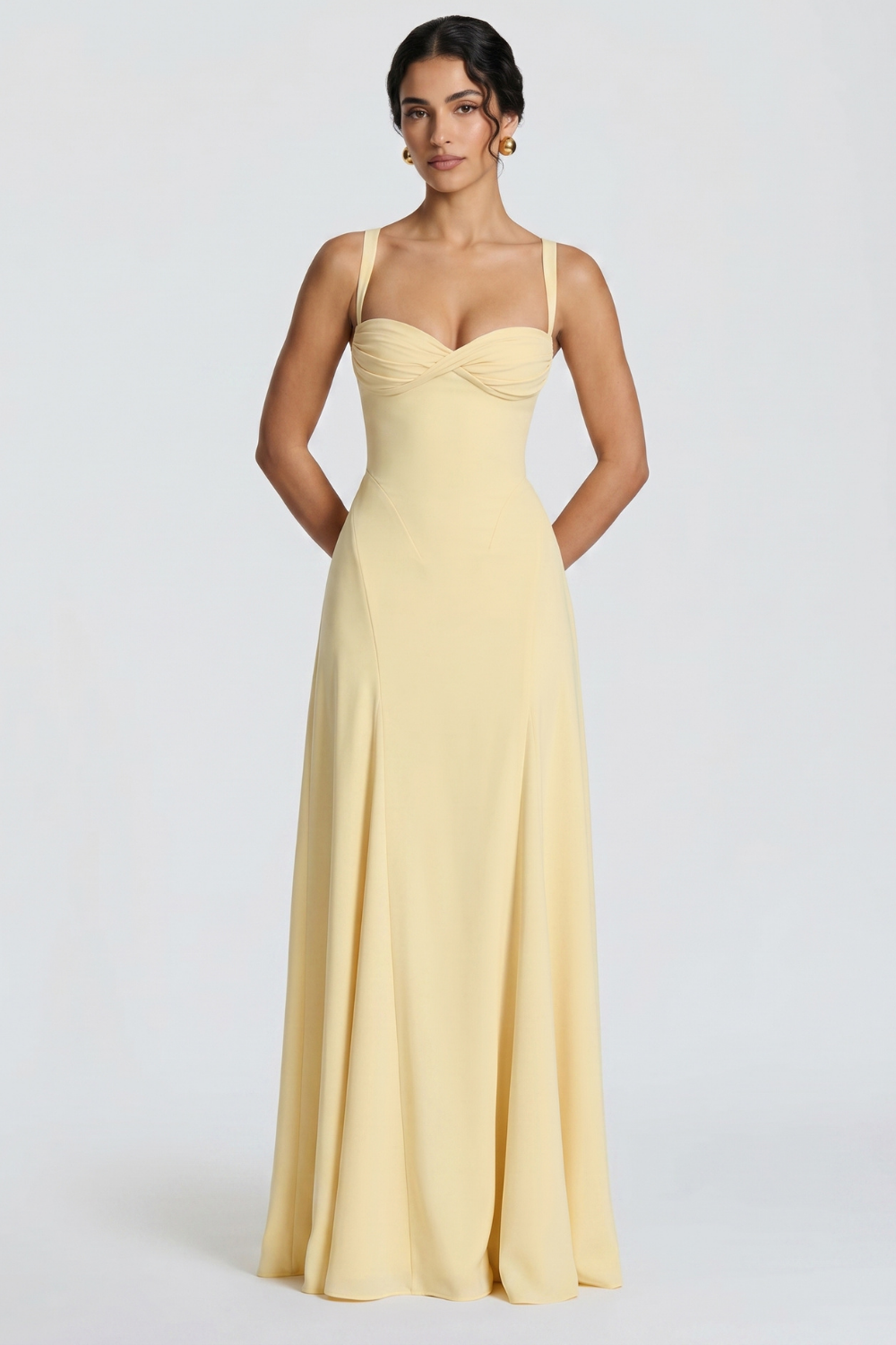 Lorena Bustier Maxi Dress
