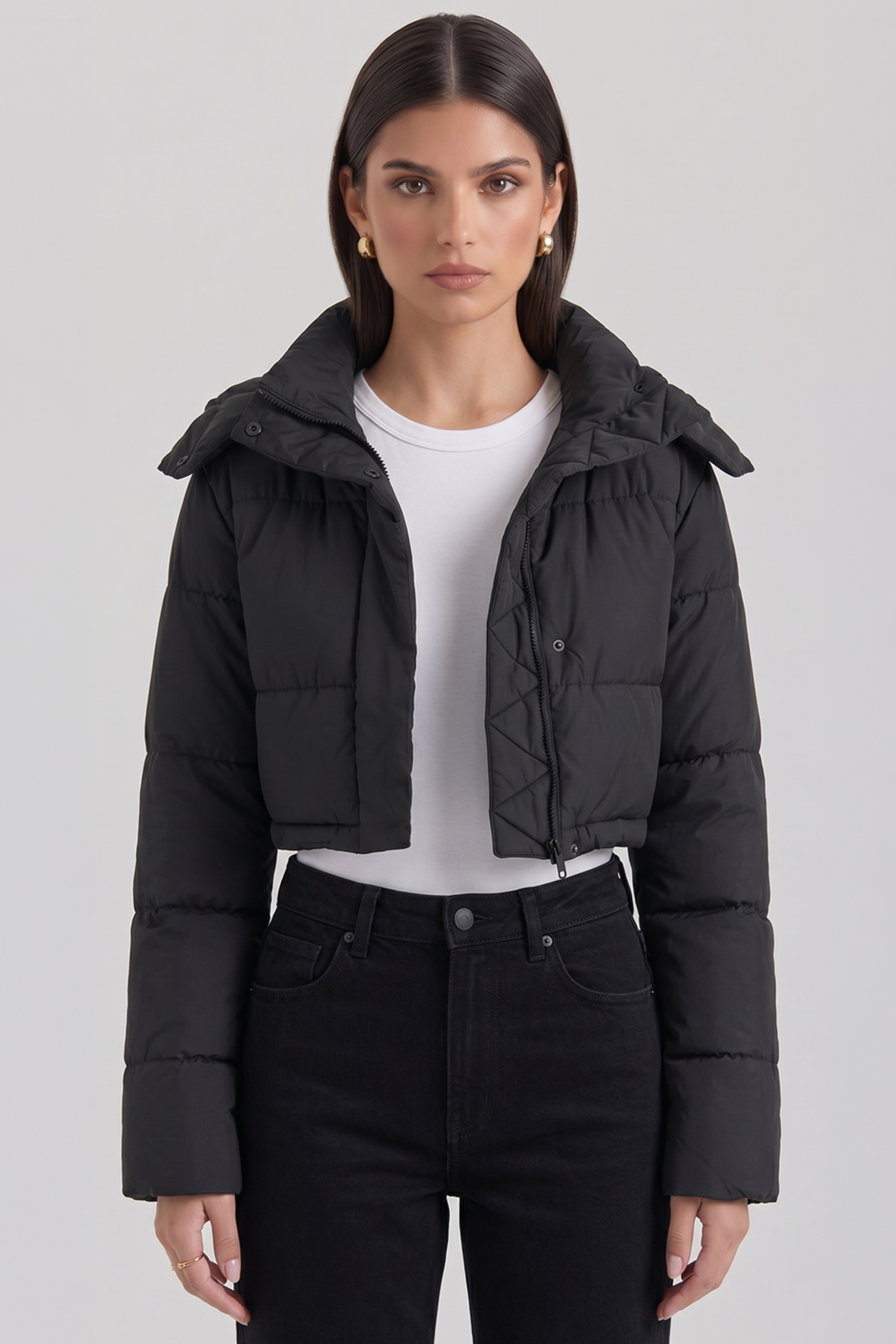 Cropped Puffer Jacket
