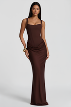 Laura Bustier Maxi Dress
