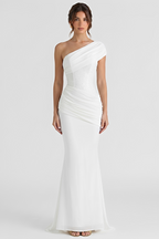 Adele One-Shoulder Bustier Maxi Dress