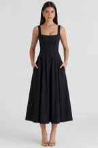 Magnólia Bustier Midi Dress