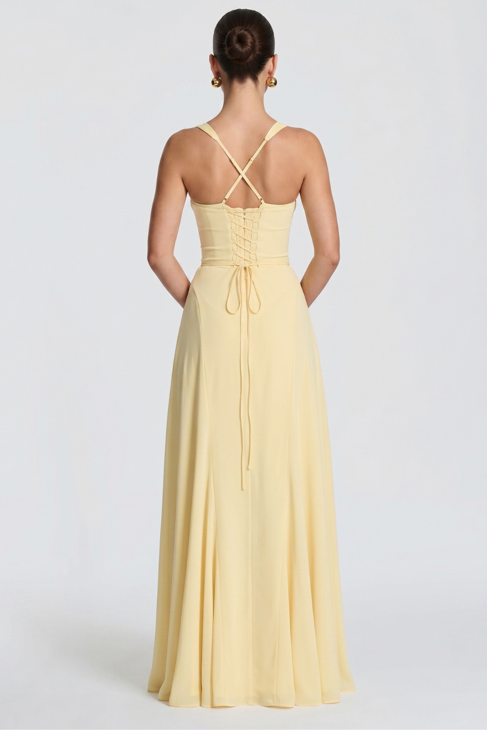 Lorena Bustier Maxi Dress