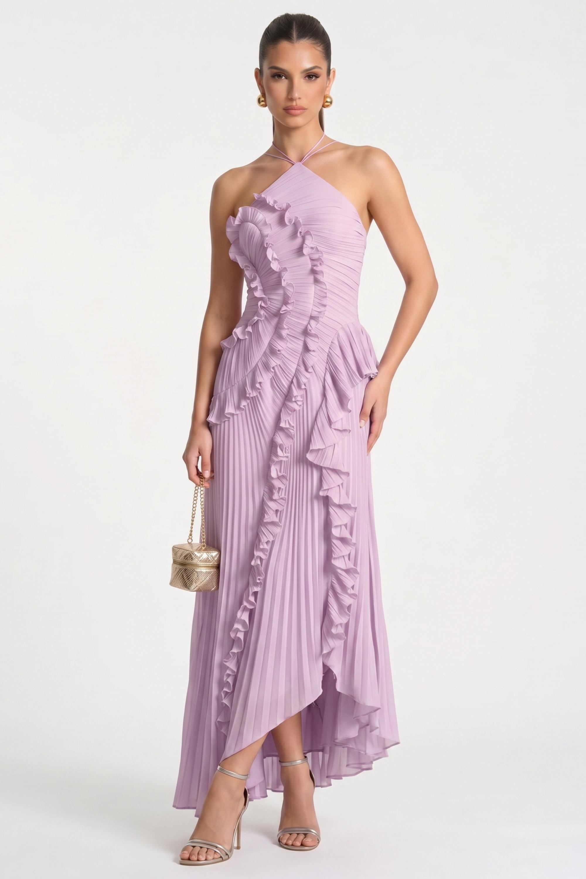 Alicia Pleated Maxi Dress