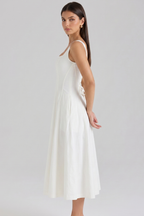 Magnólia Bustier Midi Dress