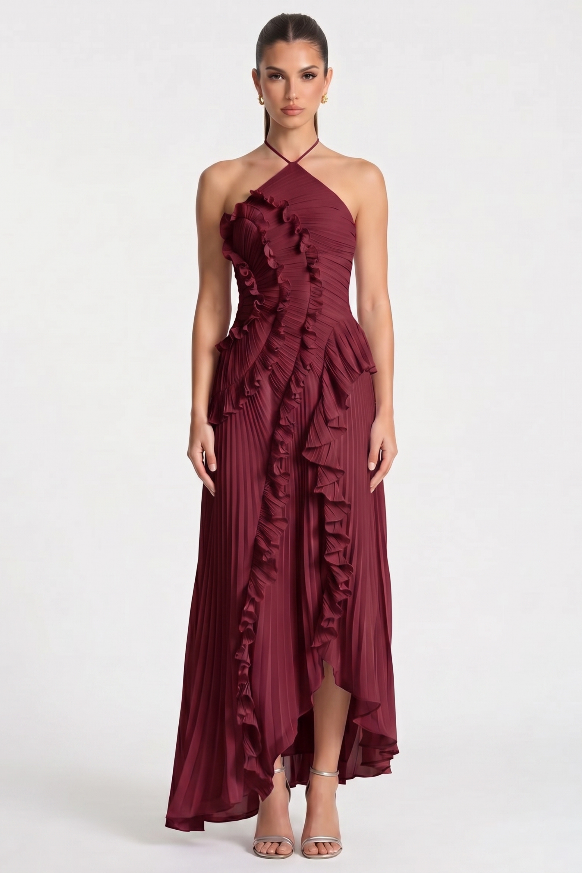 Alicia Pleated Maxi Dress