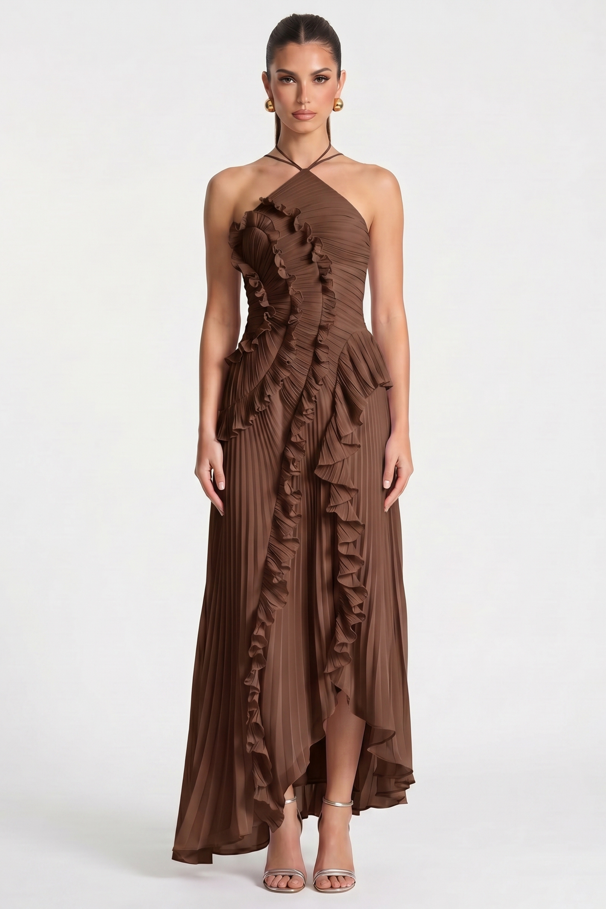 Alicia Pleated Maxi Dress