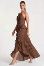 Alicia Pleated Maxi Dress
