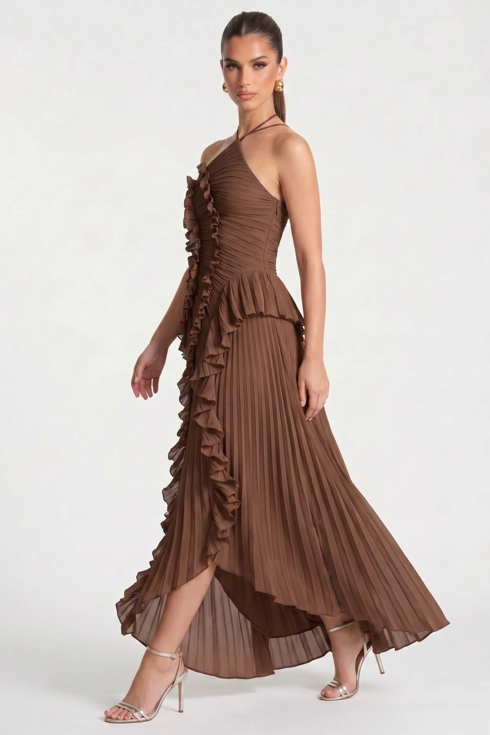Alicia Pleated Maxi Dress
