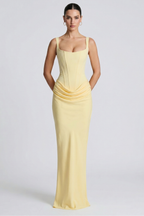 Laura Bustier Maxi Dress