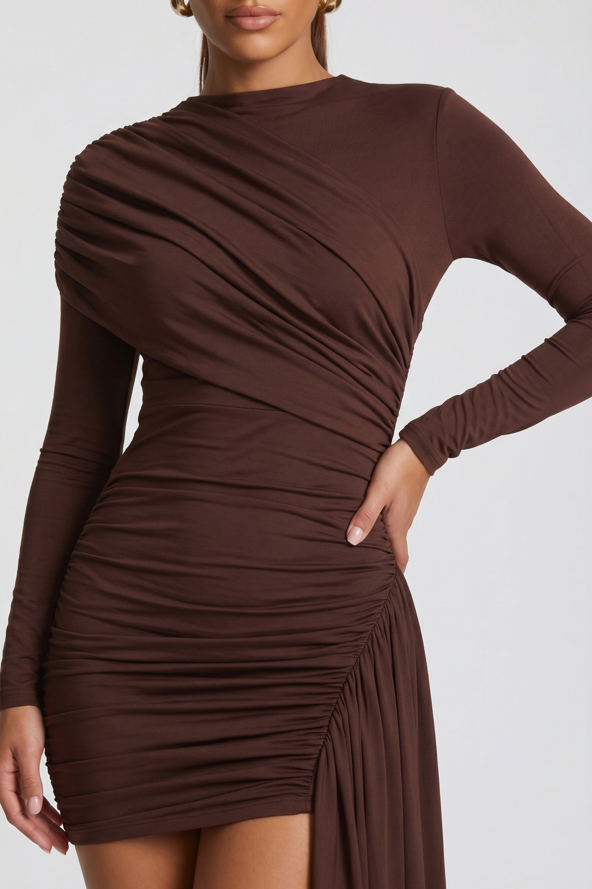 Livia Long-Sleeve Mini Dress
