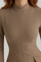 Kayla Long-Sleeve Mini Dress