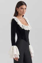 Sophie Velvet Corset Top