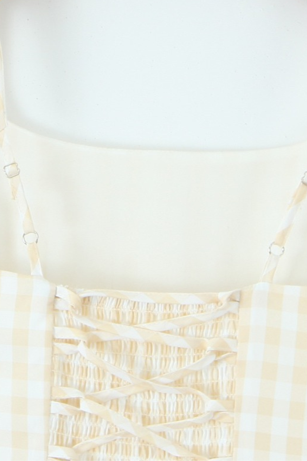 Checked Bustier Dress