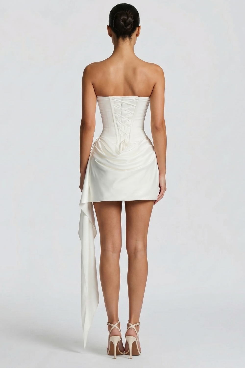 Lucy Satin Bustier Mini Dress