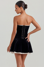 Arielle Velvet Bustier Dress
