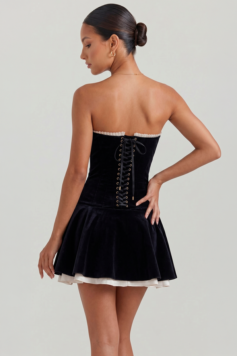 Arielle Velvet Bustier Dress