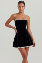 Arielle Velvet Bustier Dress