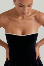 Arielle Velvet Bustier Dress