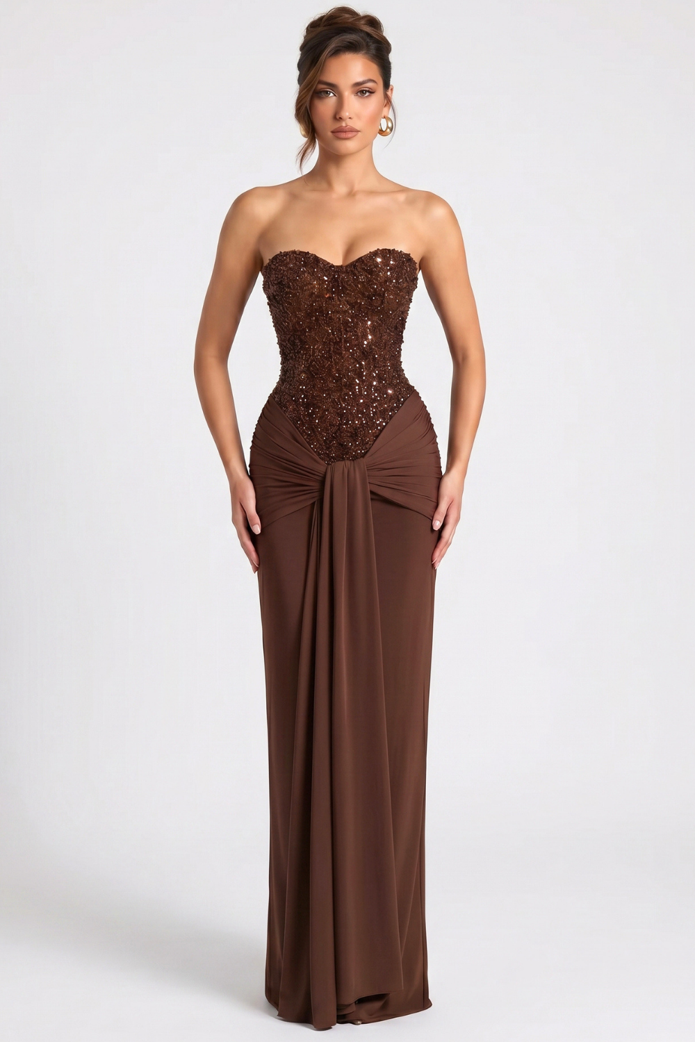 Gladys Bustier Maxi Dress