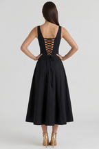 Magnólia Bustier Midi Dress