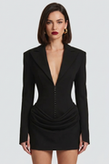 Diny Blazer Bustier Mini Dress