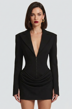Diny Blazer Bustier Mini Dress