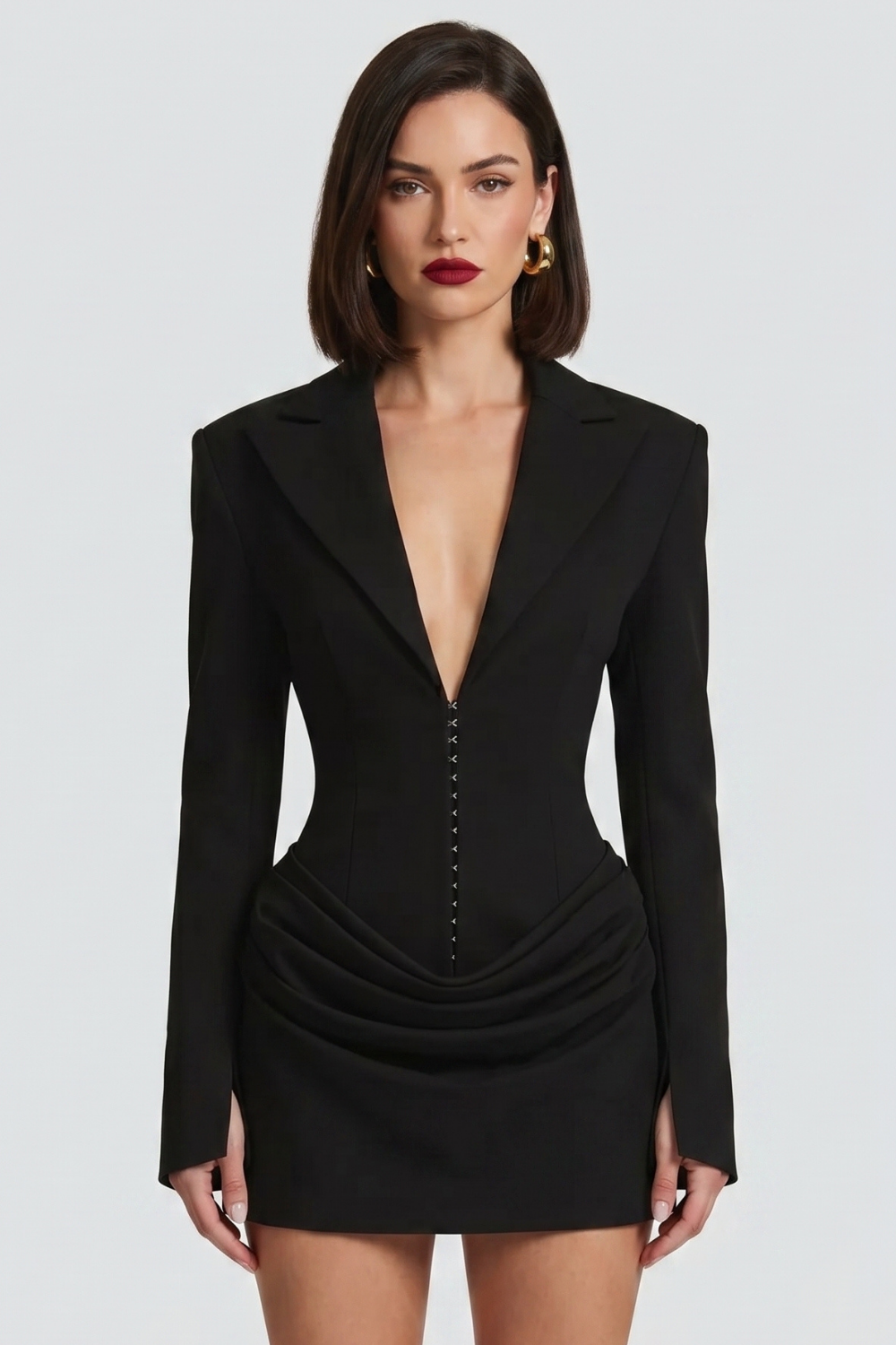 Diny Blazer Bustier Mini Dress