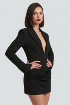 Diny Blazer Bustier Mini Dress