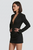 Diny Blazer Bustier Mini Dress