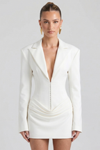 Diny Blazer Bustier Mini Dress