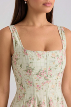 Magnólia Bustier Midi Dress