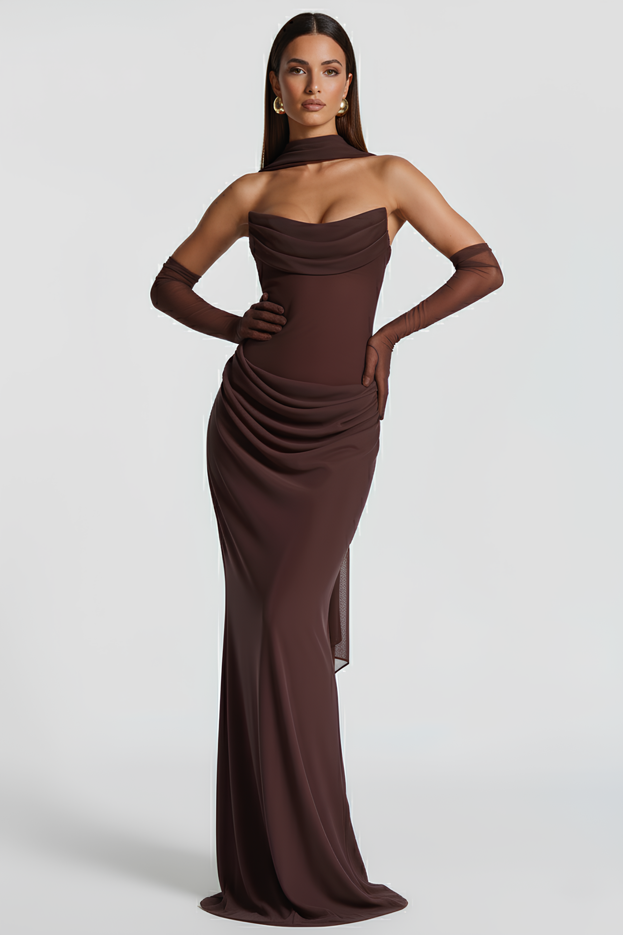 Alessia Bustier Maxi Dress