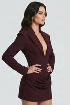 Diny Blazer Bustier Mini Dress