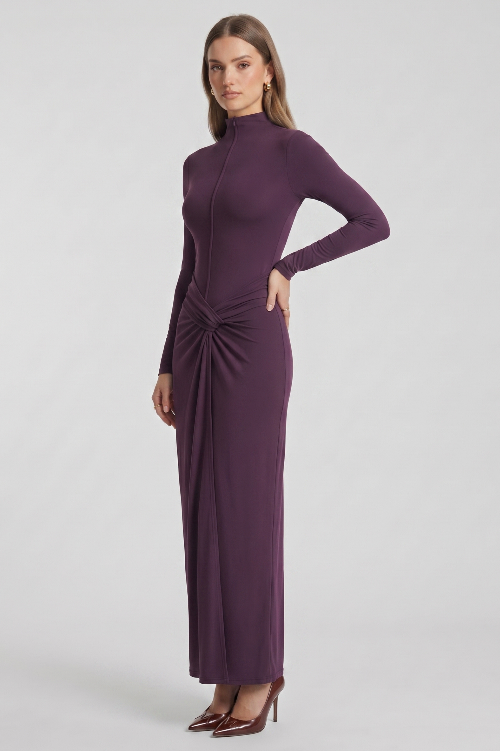 Ingrid Long-Sleeve Maxi Dress