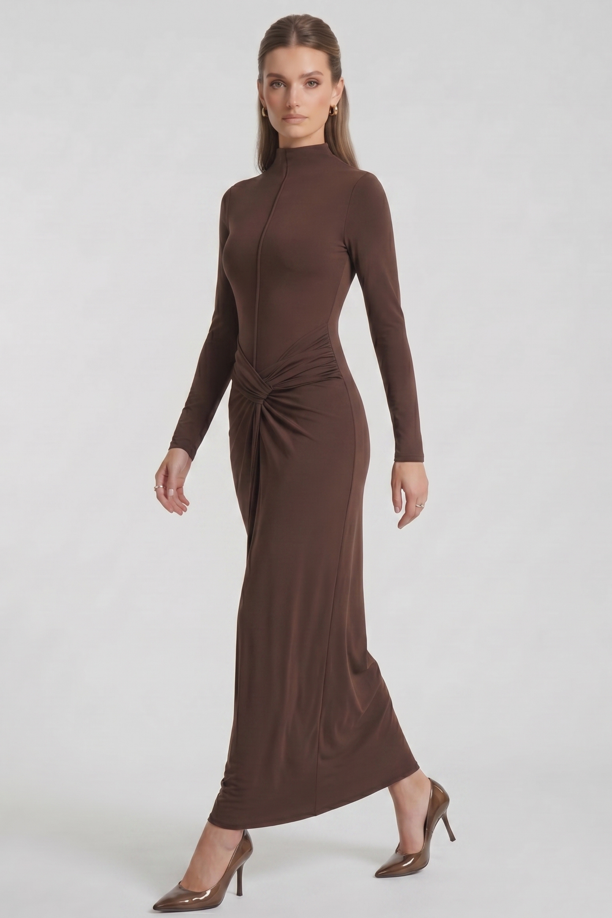 Ingrid Long-Sleeve Maxi Dress
