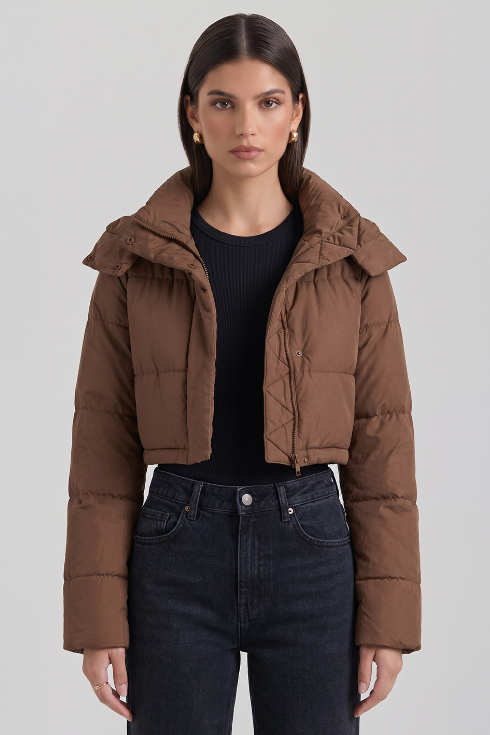 Cropped Puffer Jacket