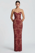 Charlotte Lace Bustier Maxi Dress